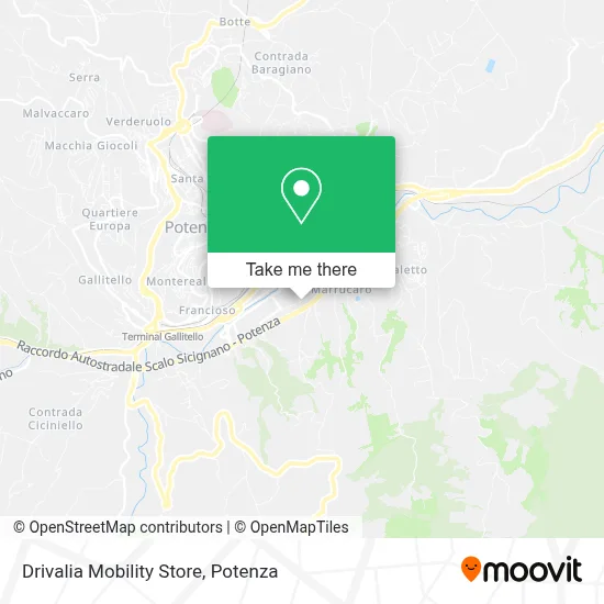 Drivalia Mobility Store map