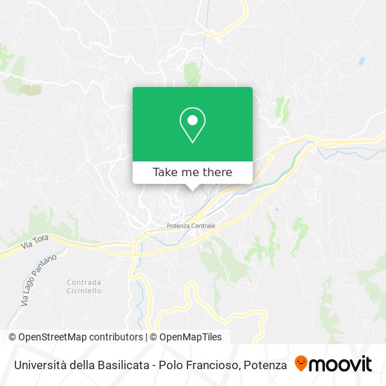 Università  della  Basilicata - Polo Francioso map