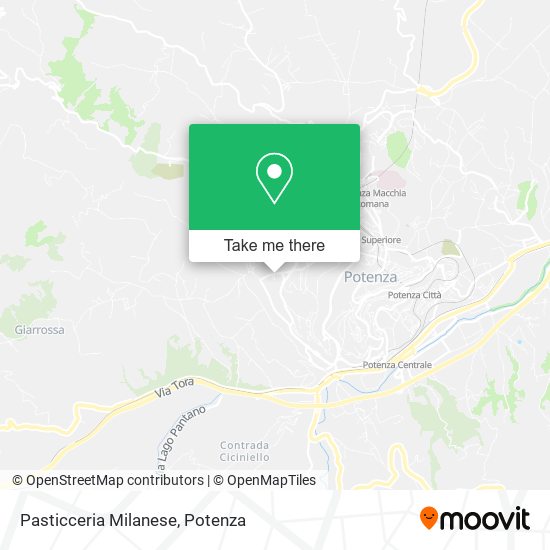 Pasticceria Milanese map