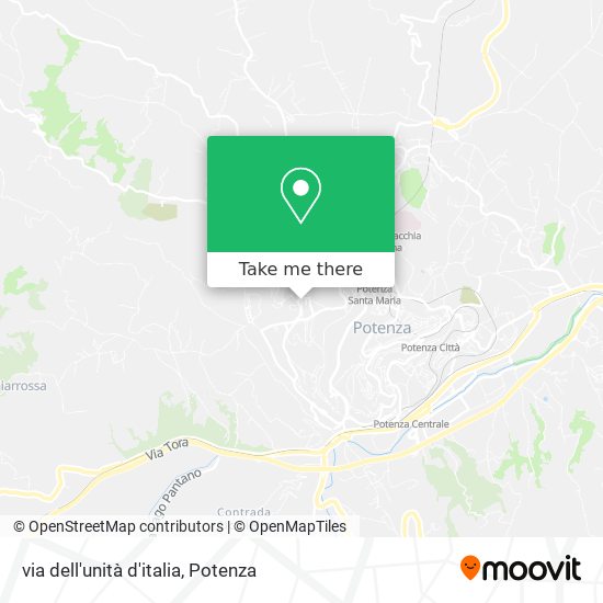 via dell'unità d'italia map
