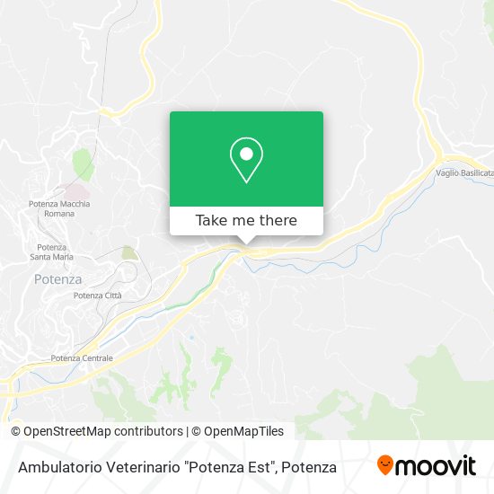 Ambulatorio Veterinario "Potenza Est" map
