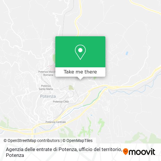 Agenzia delle entrate di Potenza, ufficio del territorio map