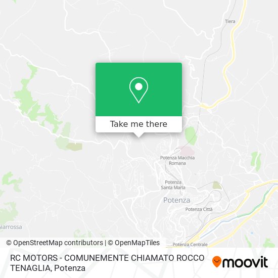 RC MOTORS - COMUNEMENTE CHIAMATO ROCCO TENAGLIA map