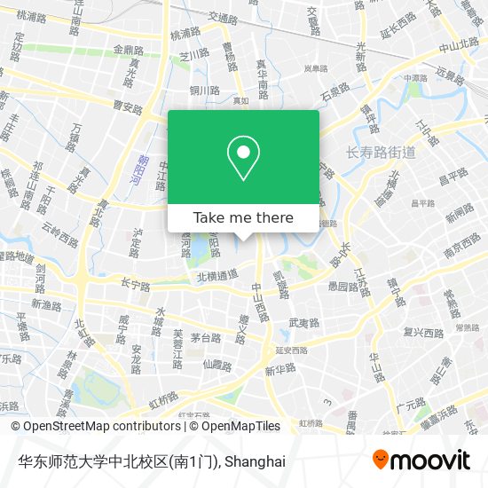 华东师范大学中北校区(南1门) map