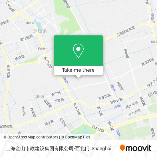 上海金山市政建设集团有限公司-西北门 map