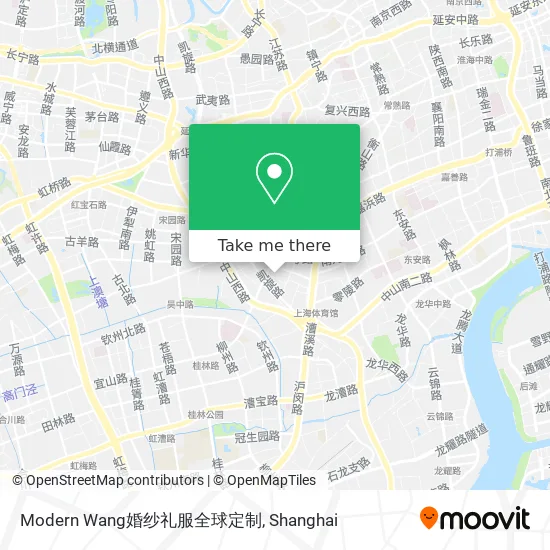 Modern Wang婚纱礼服全球定制 map