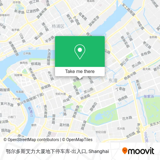 鄂尔多斯艾力大厦地下停车库-出入口 map