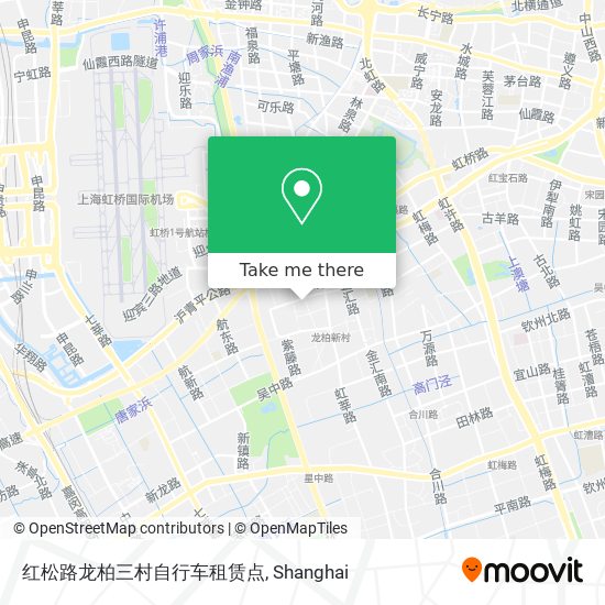 红松路龙柏三村自行车租赁点 map