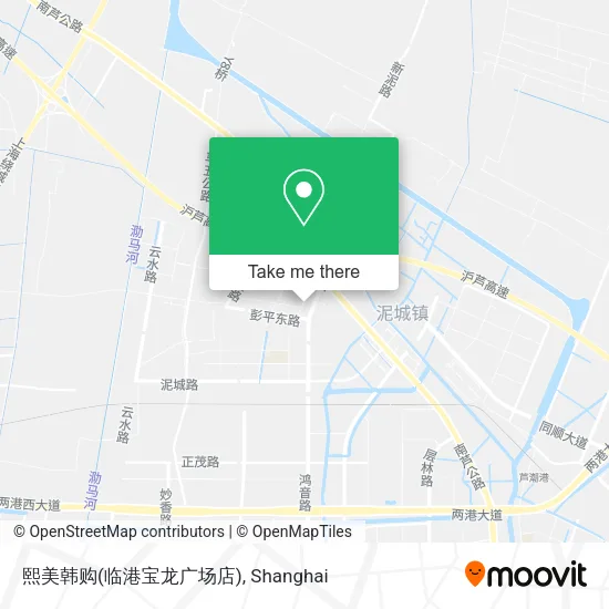 熙美韩购(临港宝龙广场店) map