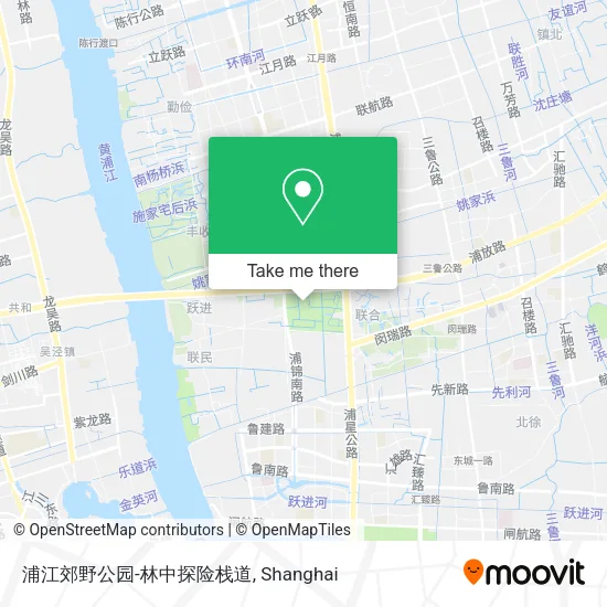 浦江郊野公园-林中探险栈道 map