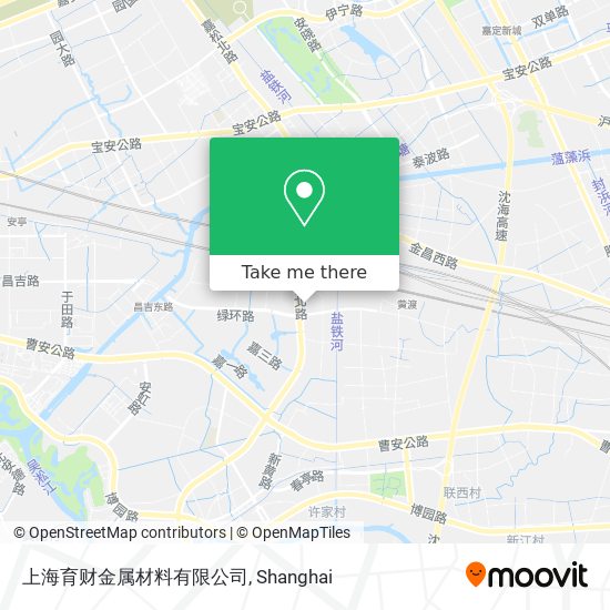 上海育财金属材料有限公司 map