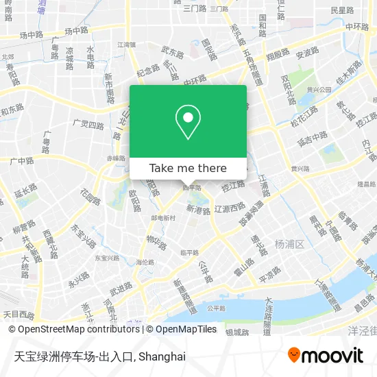 天宝绿洲停车场-出入口 map