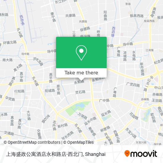 上海盛政公寓酒店永和路店-西北门 map