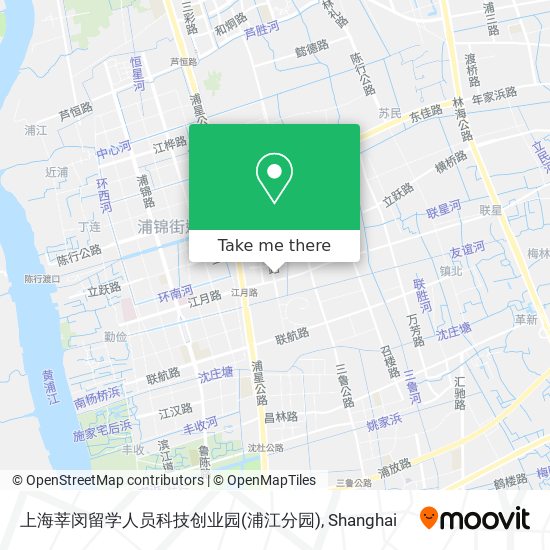 上海莘闵留学人员科技创业园(浦江分园) map