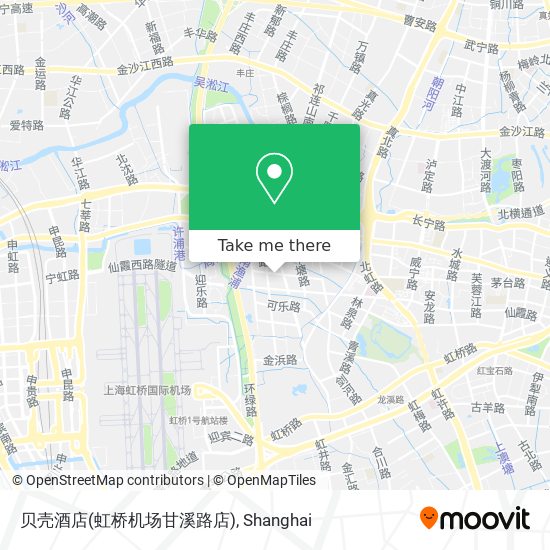 贝壳酒店(虹桥机场甘溪路店) map