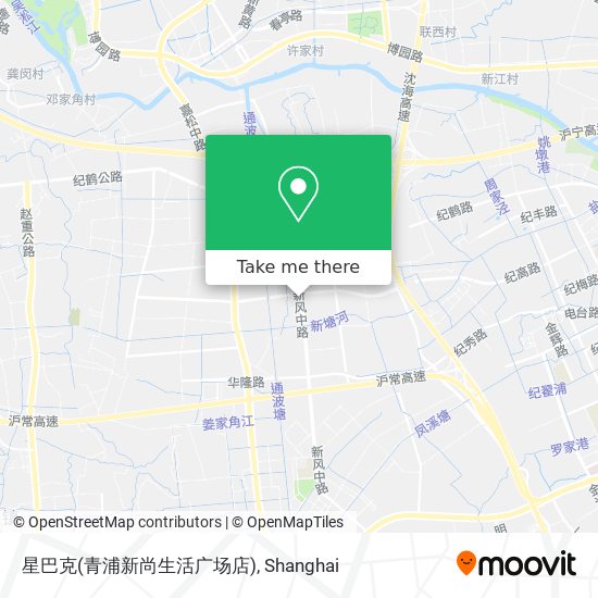 星巴克(青浦新尚生活广场店) map