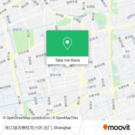 张江镇古桐住宅小区-北门 map