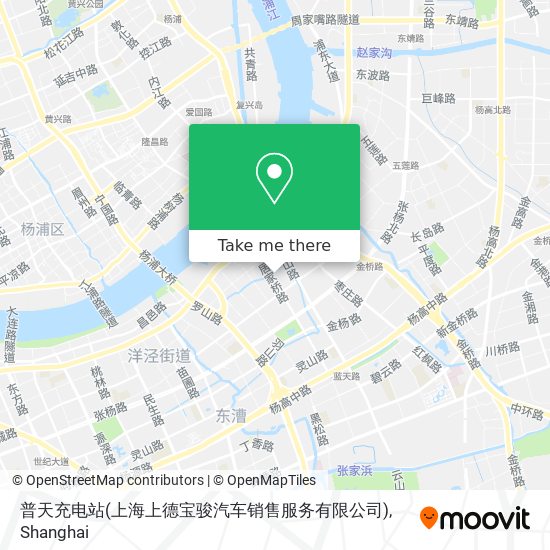 普天充电站(上海上德宝骏汽车销售服务有限公司) map