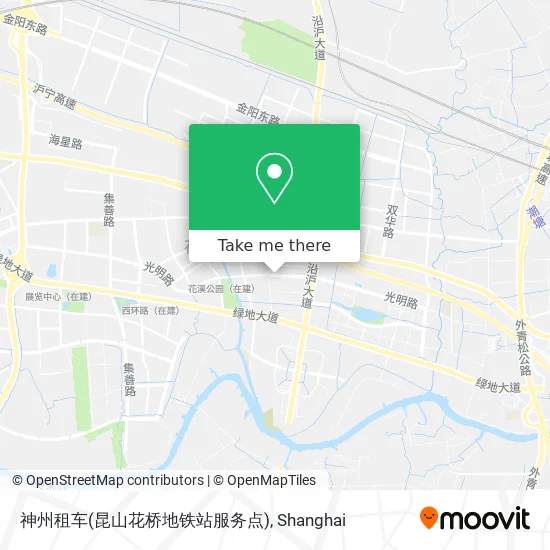 神州租车(昆山花桥地铁站服务点) map