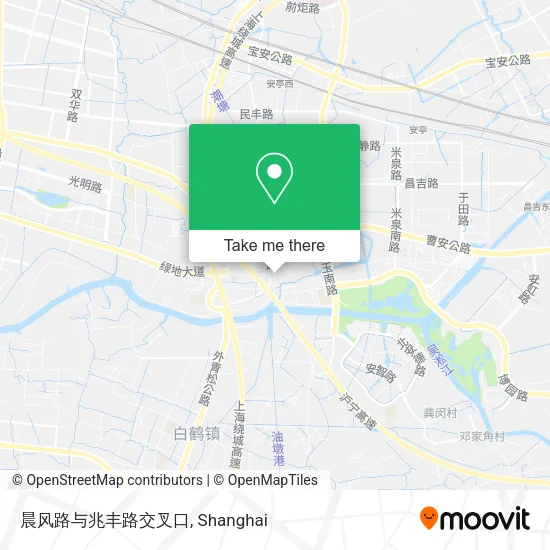 晨风路与兆丰路交叉口 map