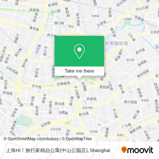 上海HI！旅行家精品公寓(中山公园店) map