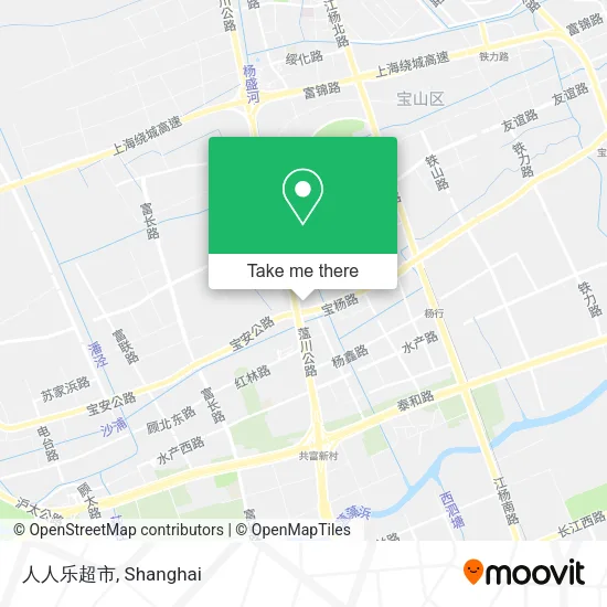 人人乐超市 map