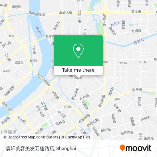 震轩美容美发五莲路店 map