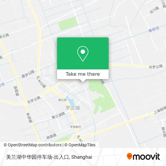 美兰湖中华园停车场-出入口 map