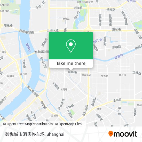 碧悦城市酒店停车场 map