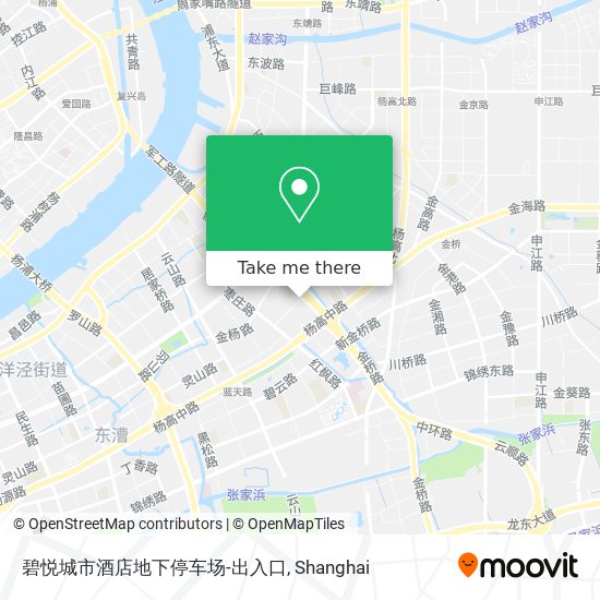 碧悦城市酒店地下停车场-出入口 map