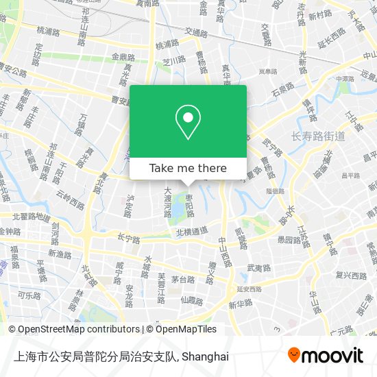 上海市公安局普陀分局治安支队 map