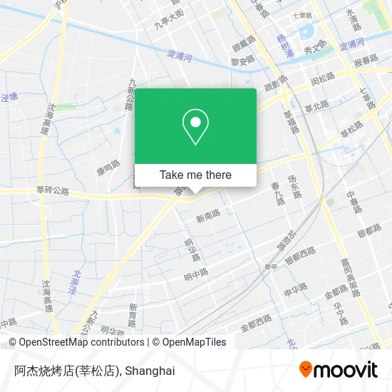 阿杰烧烤店(莘松店) map