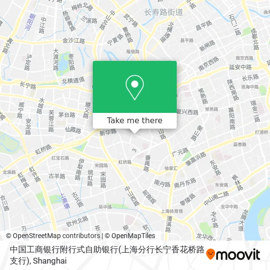 中国工商银行附行式自助银行(上海分行长宁香花桥路支行) map