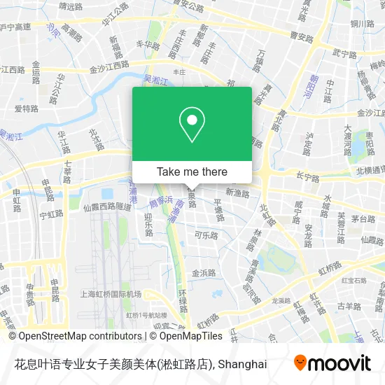 花息叶语专业女子美颜美体(淞虹路店) map