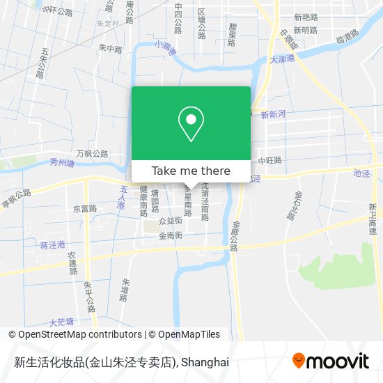 新生活化妆品(金山朱泾专卖店) map