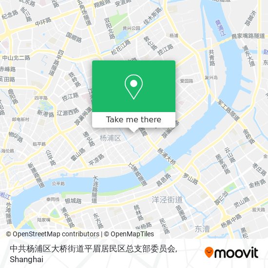中共杨浦区大桥街道平眉居民区总支部委员会 map