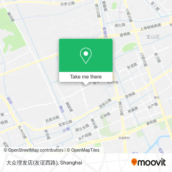 大众理发店(友谊西路) map