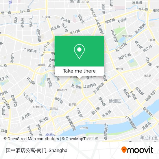 国中酒店公寓-南门 map