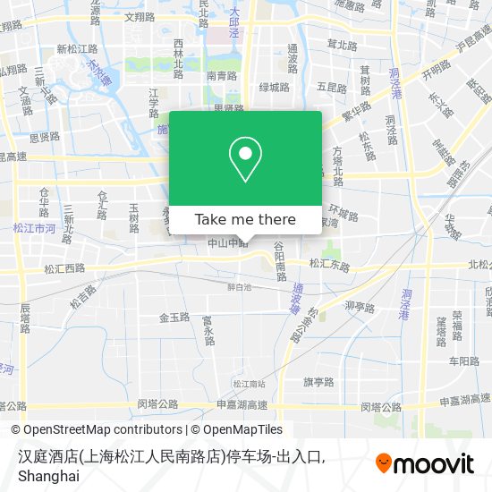 汉庭酒店(上海松江人民南路店)停车场-出入口 map