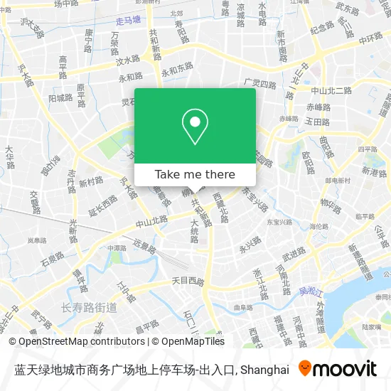 蓝天绿地城市商务广场地上停车场-出入口 map