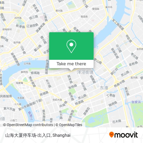 山海大厦停车场-出入口 map