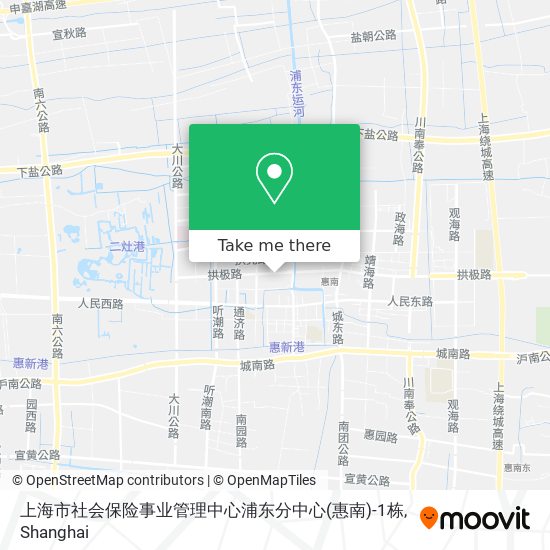 上海市社会保险事业管理中心浦东分中心(惠南)-1栋 map