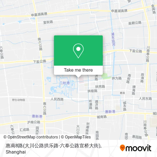 惠南8路(大川公路拱乐路-六奉公路宣桥大街) map