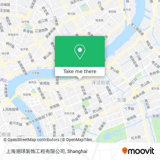 上海潮球装饰工程有限公司 map