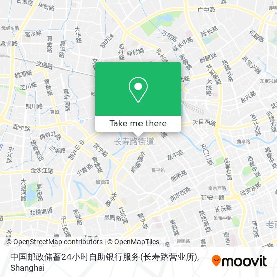 中国邮政储蓄24小时自助银行服务(长寿路营业所) map