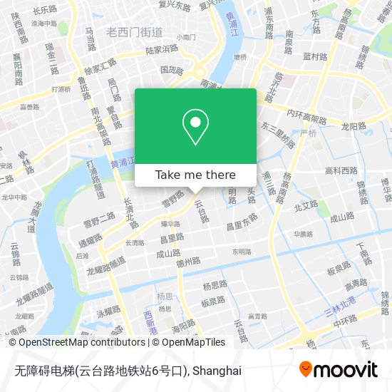 无障碍电梯(云台路地铁站6号口) map