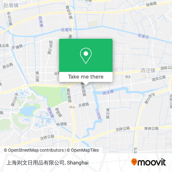上海则文日用品有限公司 map