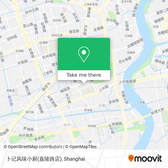 卜记风味小厨(嘉陵路店) map