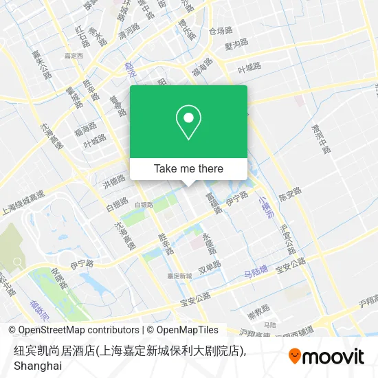 纽宾凯尚居酒店(上海嘉定新城保利大剧院店) map