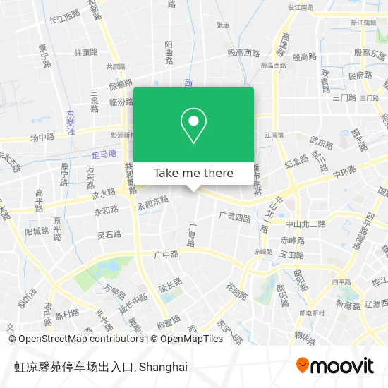 虹凉馨苑停车场出入口 map